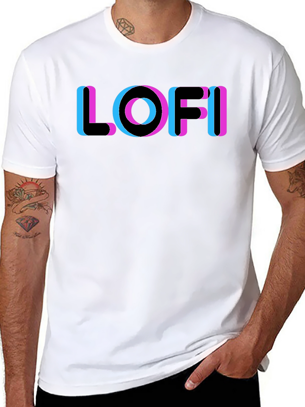 LOFI Glitch Tee - Retro Aesthetic Style