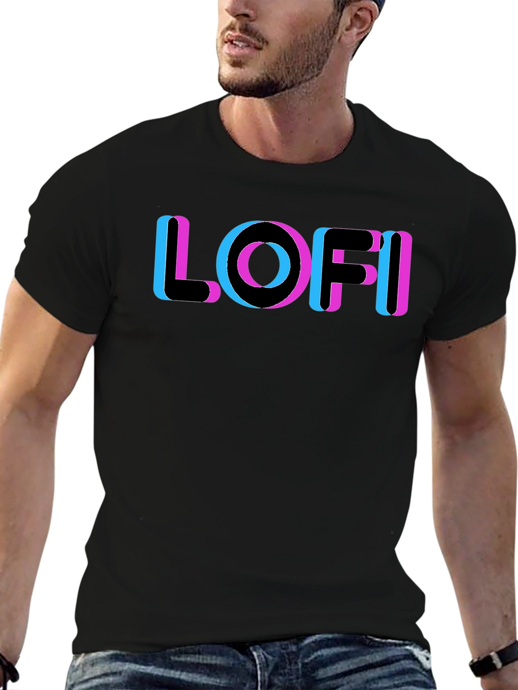 LOFI Glitch Tee - Retro Aesthetic Style