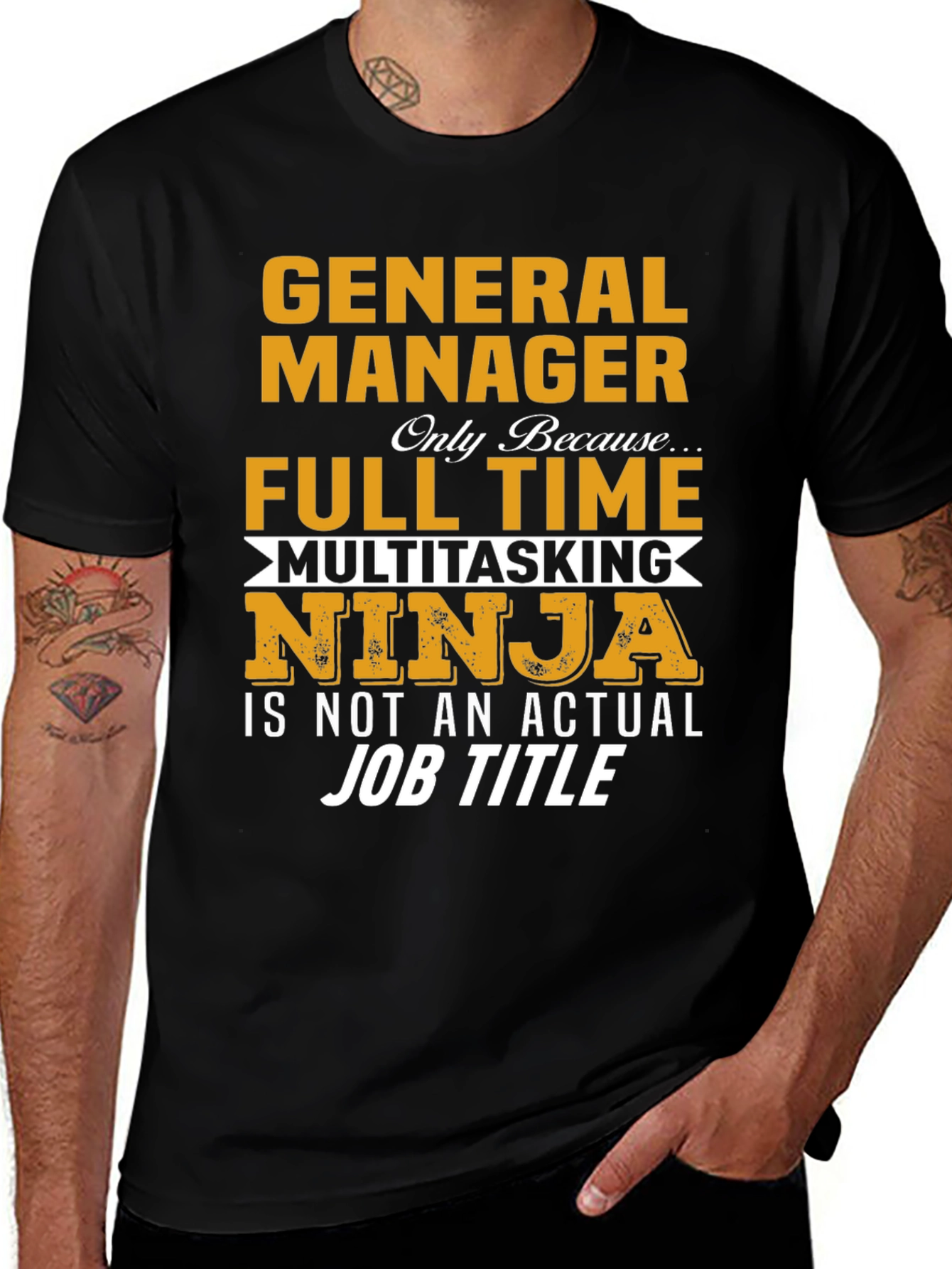 General Manager Full Time Multitasking Ninja T-Shirt