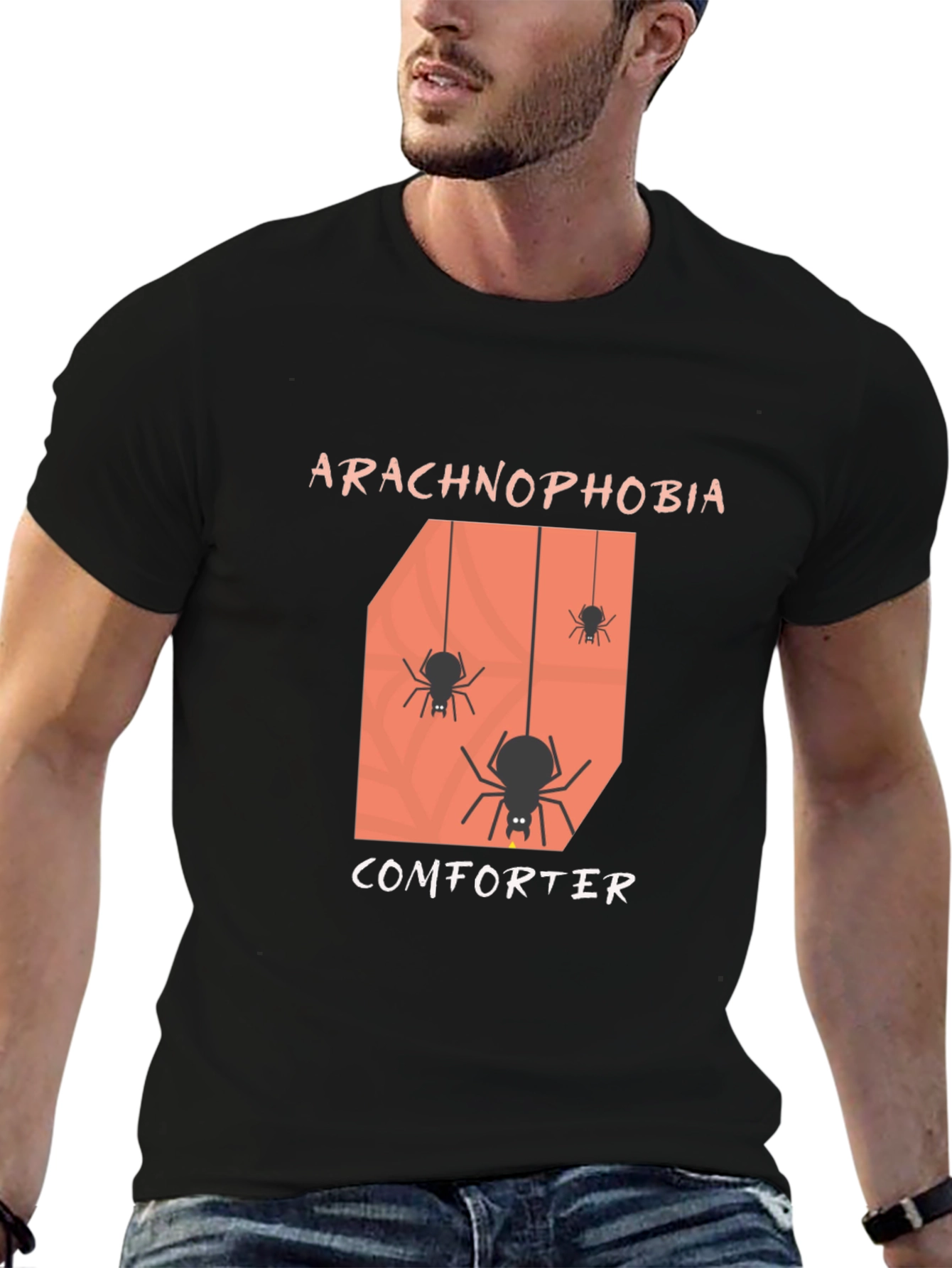 Arachnophobia Comforter T-Shirt - Funny Spider Tee