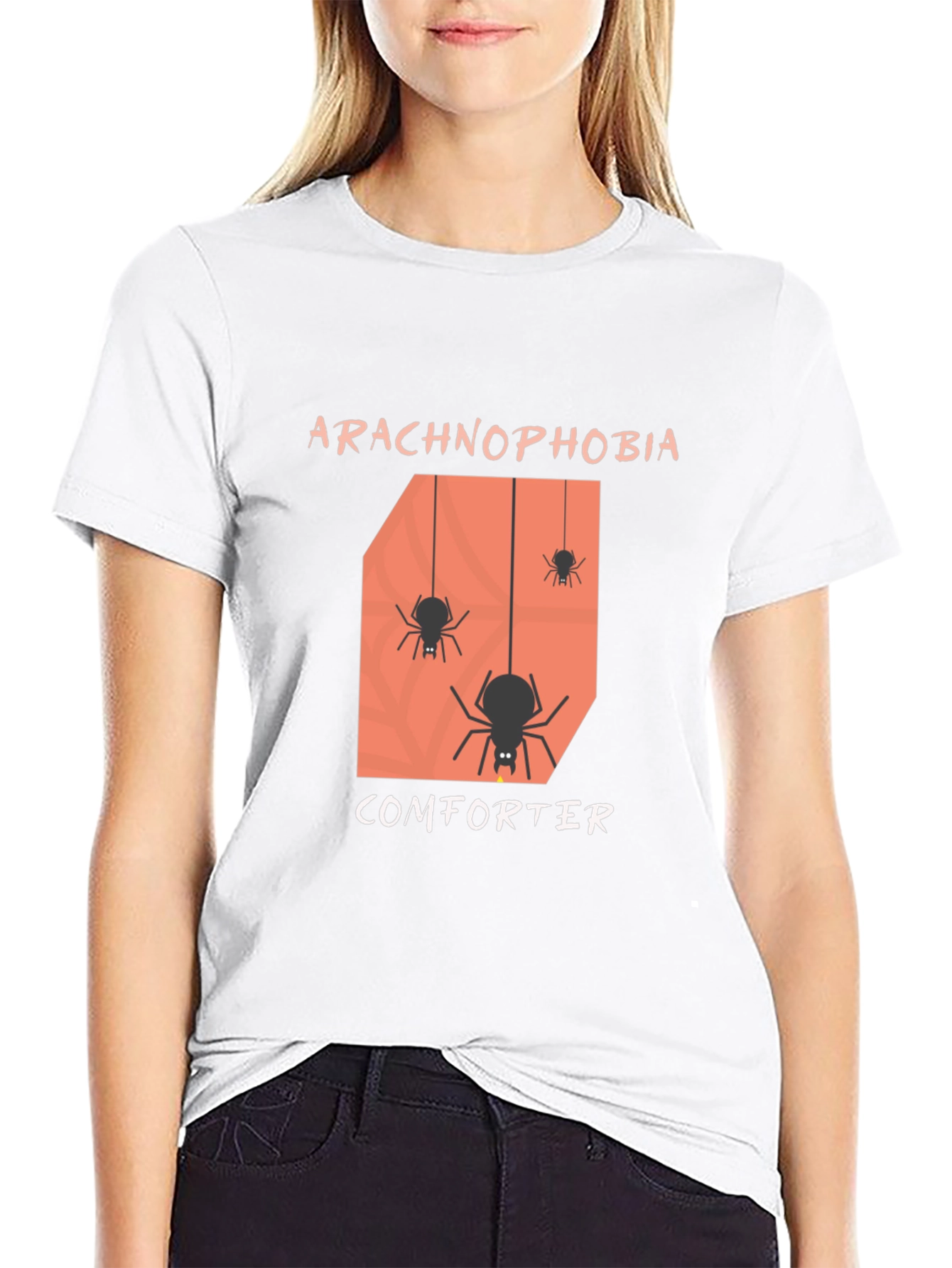 Arachnophobia Comforter T-Shirt - Funny Spider Tee