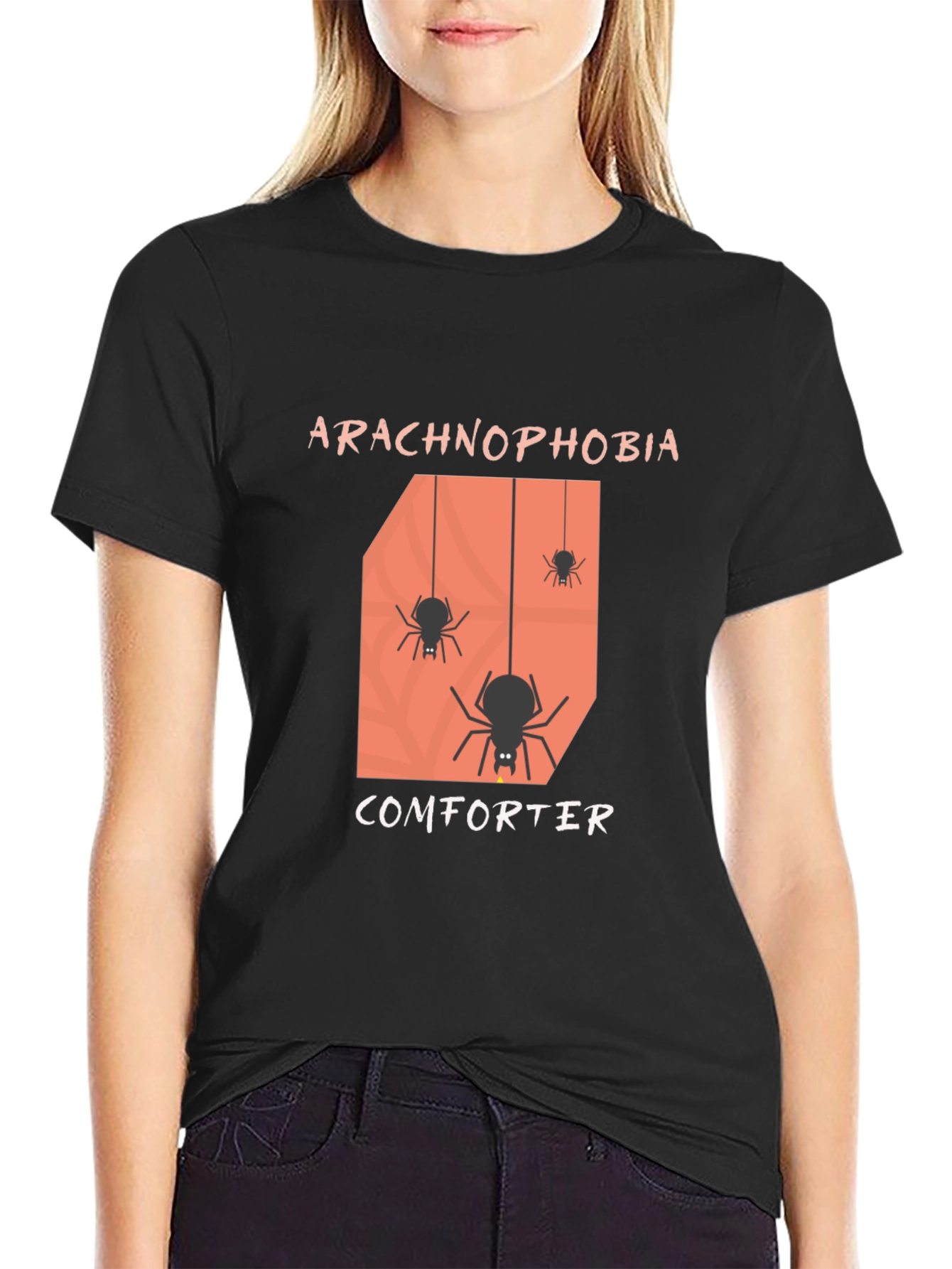 Arachnophobia Comforter T-Shirt - Funny Spider Tee