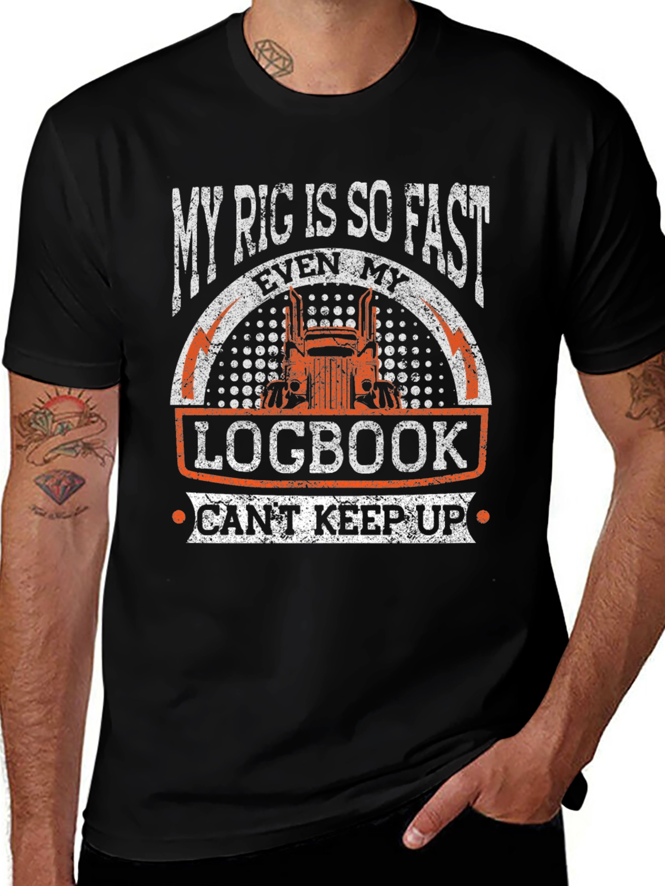 My Rig is So Fast Trucker T-Shirt