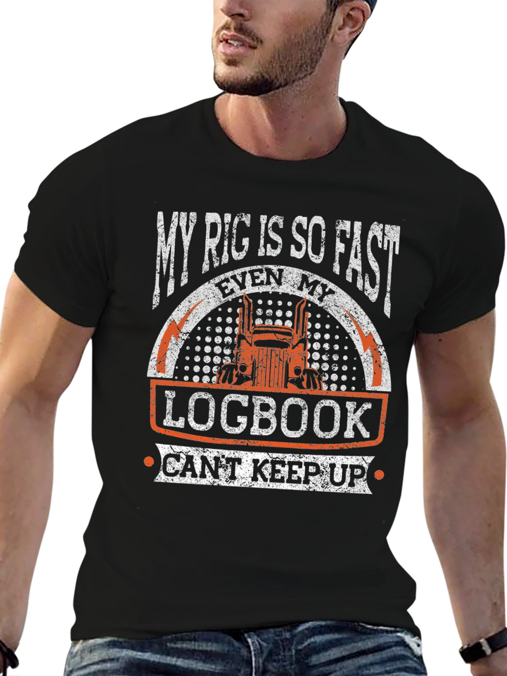 My Rig is So Fast Trucker T-Shirt