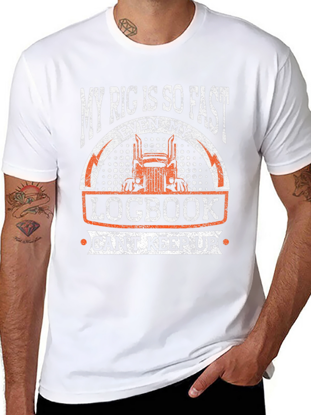 My Rig is So Fast Trucker T-Shirt