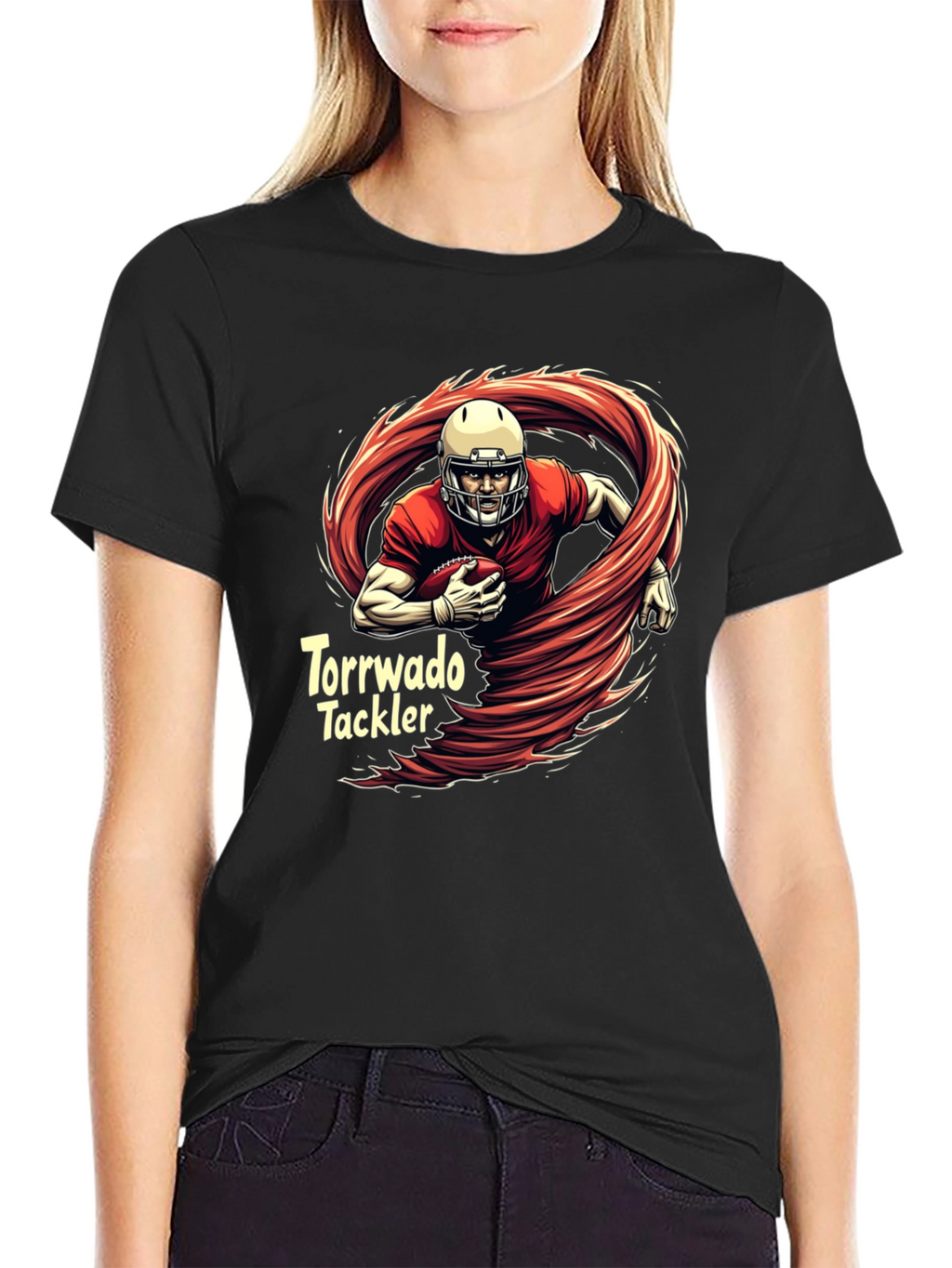Tornado Tackler Football T-Shirt