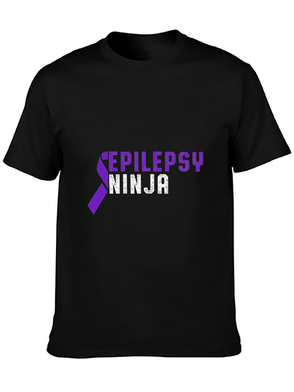 Epilepsy Ninja Awareness T-Shirt - Black