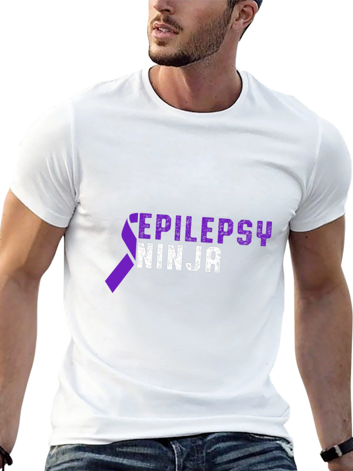 Epilepsy Ninja Awareness T-Shirt - Black