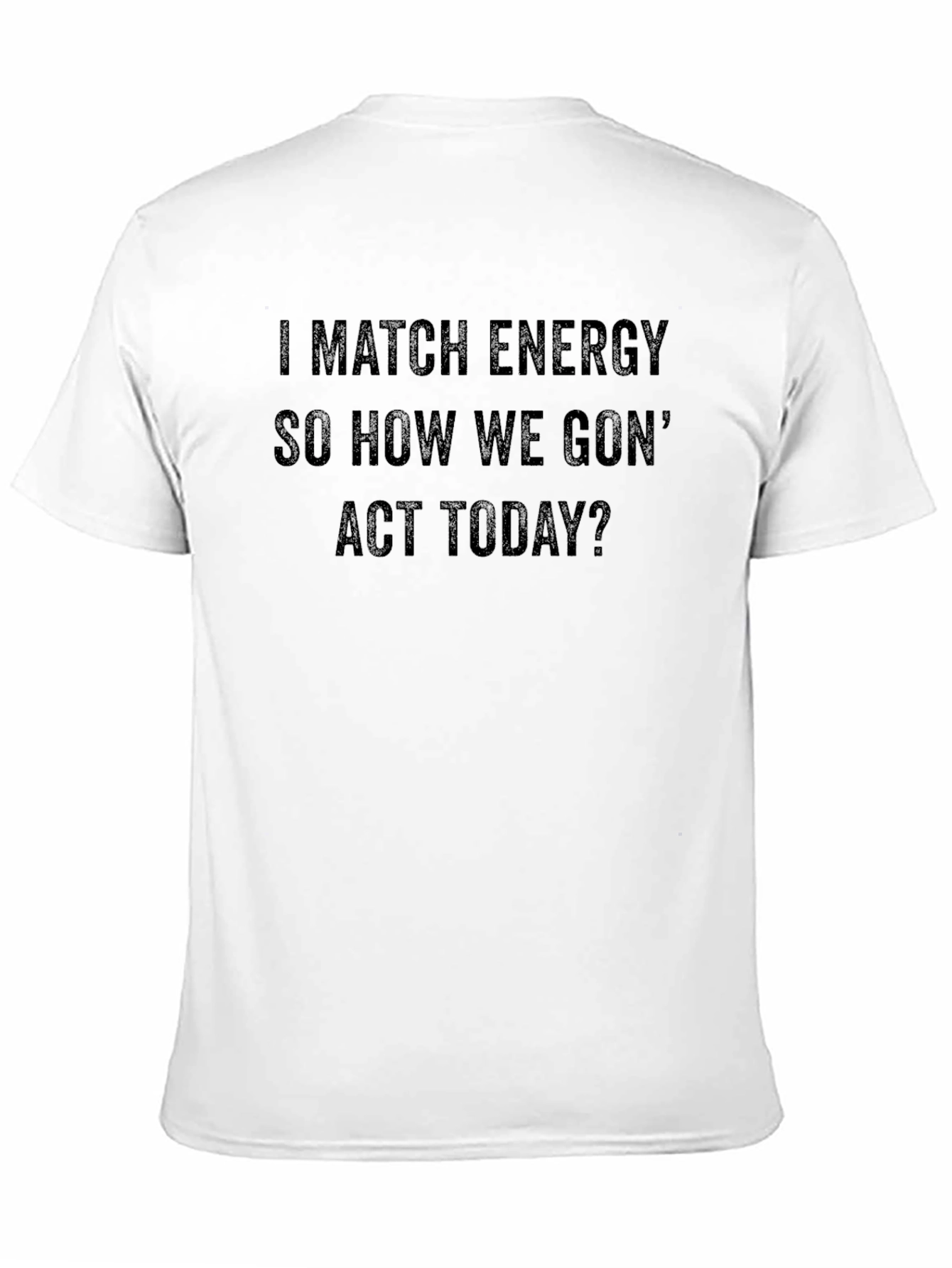 I Match Energy Graphic Tee - Black Crew Neck