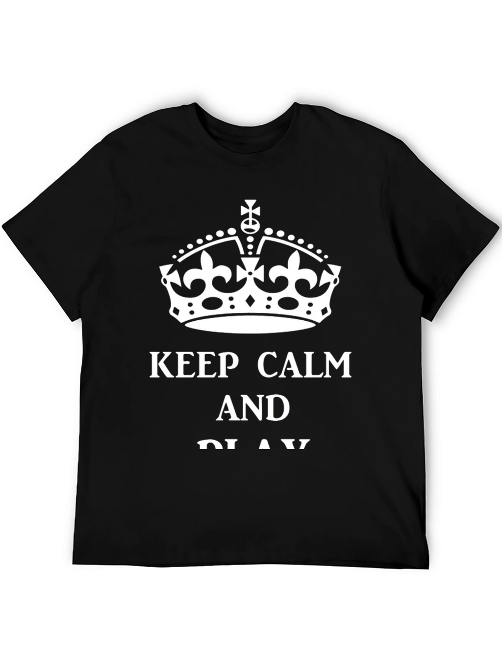 Keep Calm Crown Graphic Tee - Black
