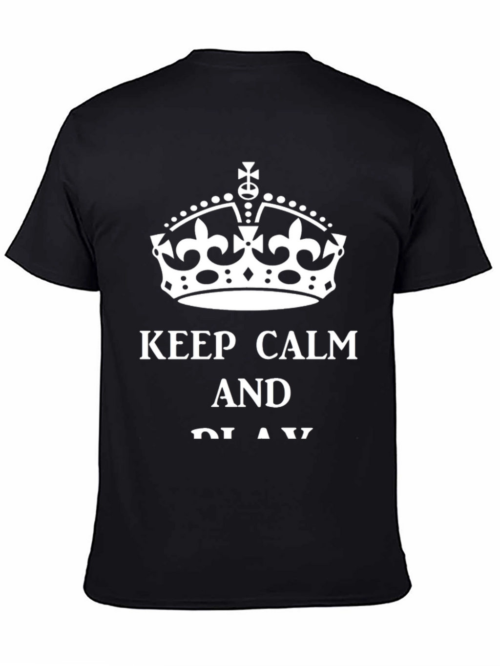 Keep Calm Crown Graphic Tee - Black