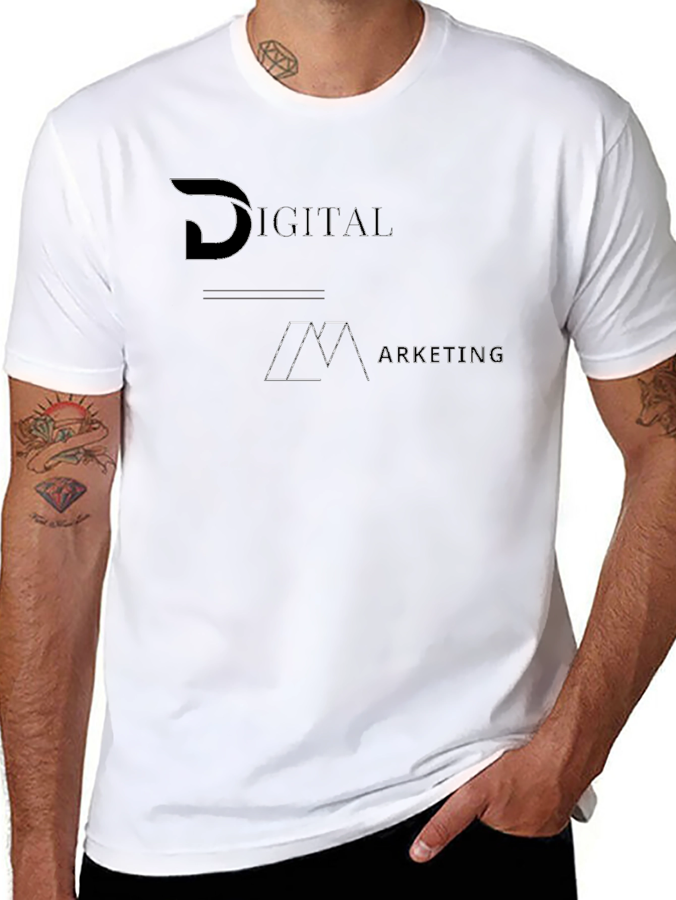 Digital Marketing Black Tee