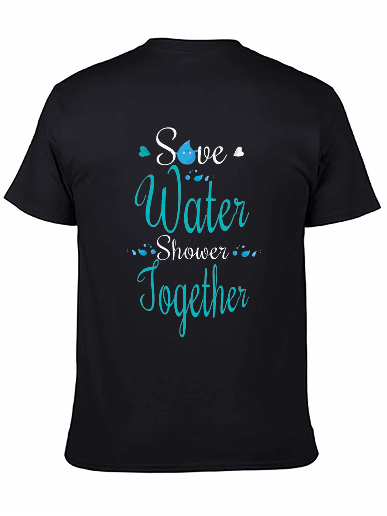 Save Water Shower Together Graphic Tee - Black