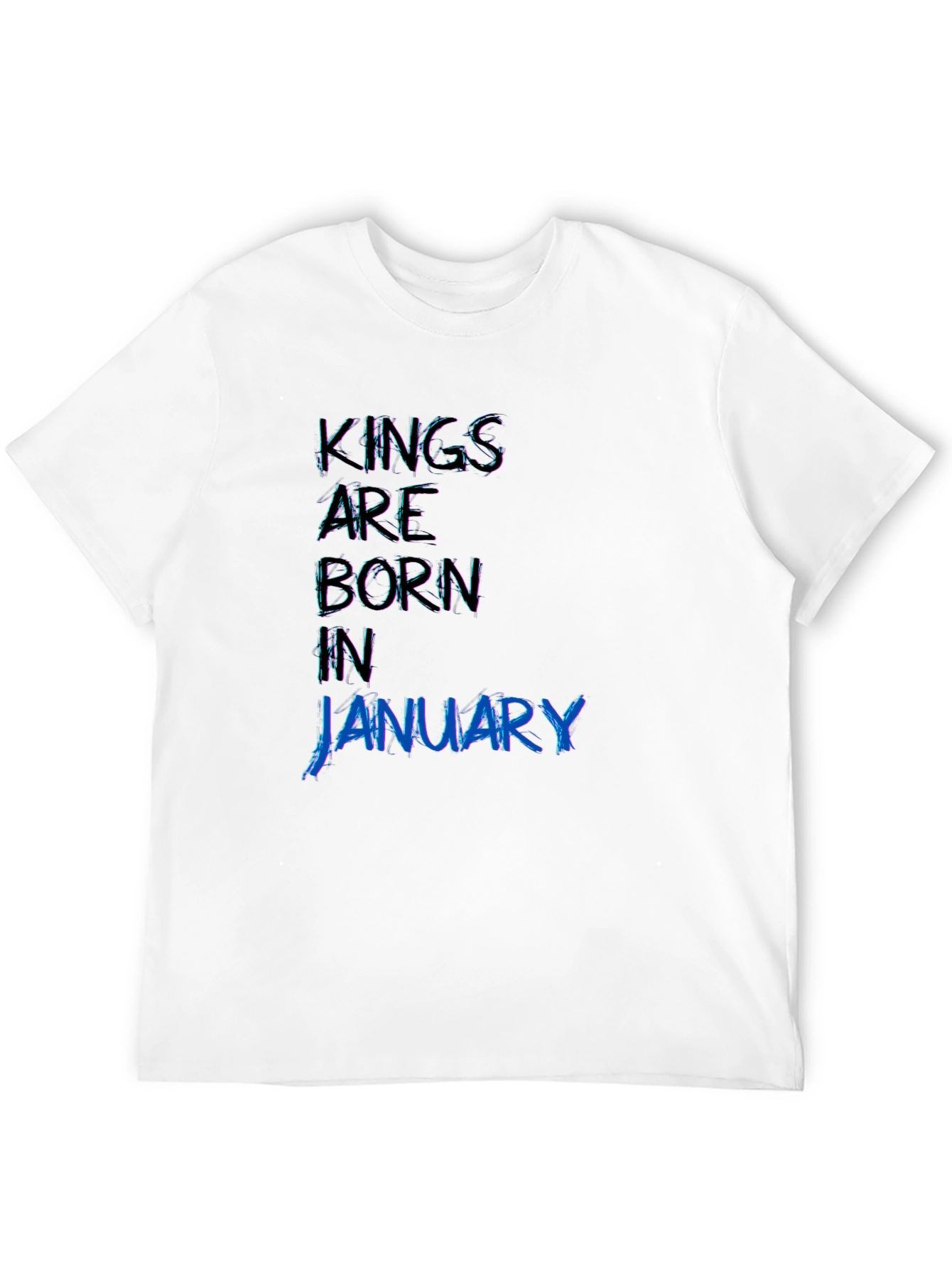 Kings Born in January - Black T-Shirt