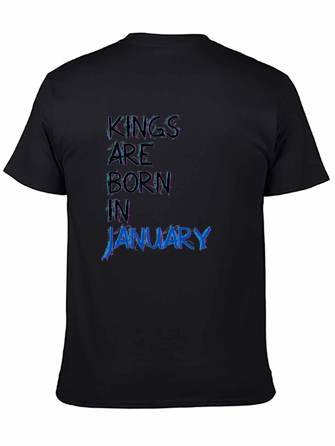 Kings Born in January - Black T-Shirt