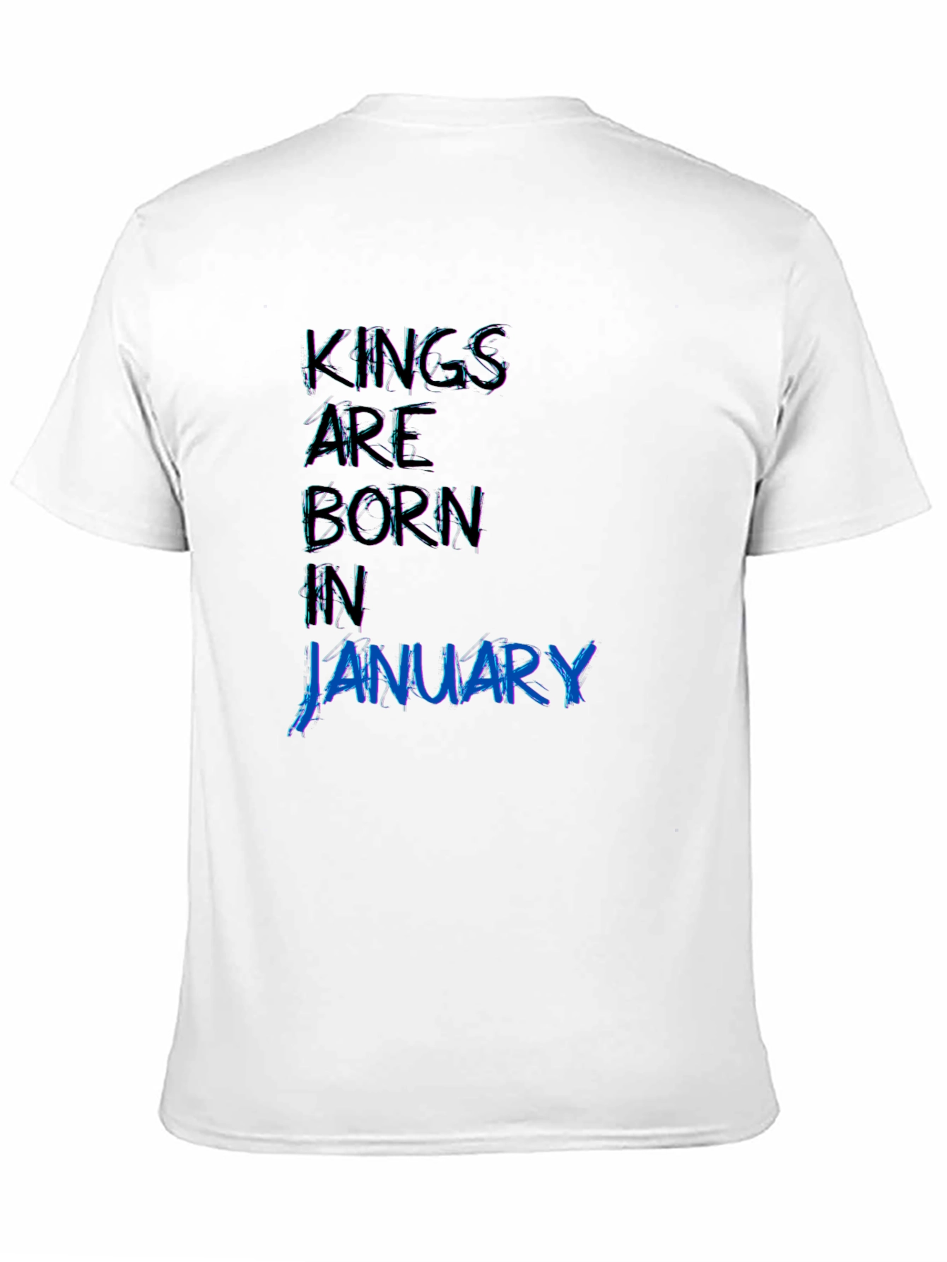 Kings Born in January - Black T-Shirt