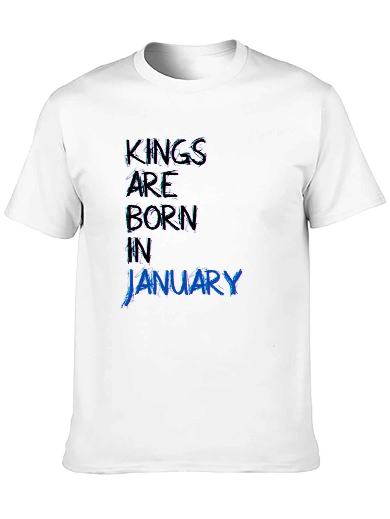 Kings Born in January - Black T-Shirt