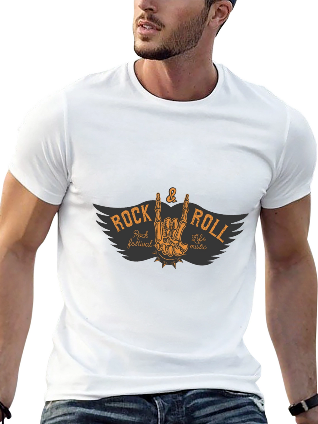 Rock & Roll Music Festival Graphic T-Shirt