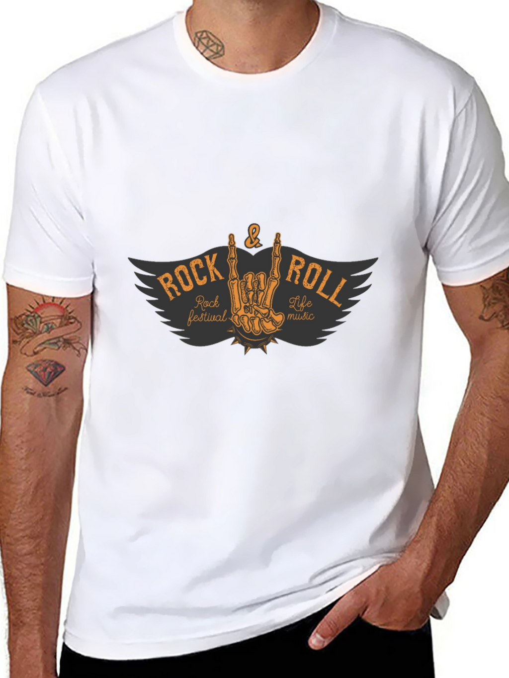 Rock & Roll Music Festival Graphic T-Shirt