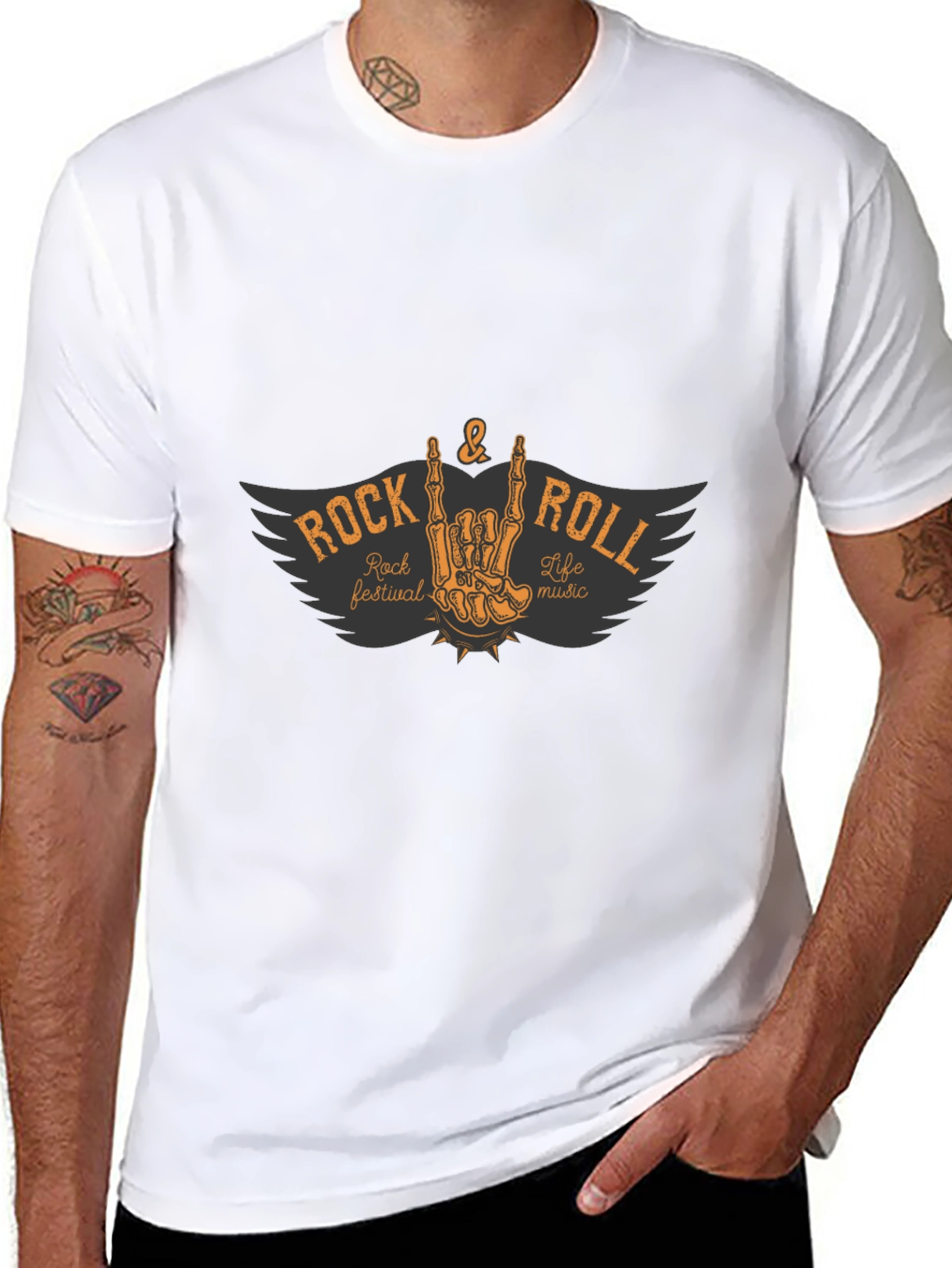 Rock & Roll Music Festival Graphic T-Shirt