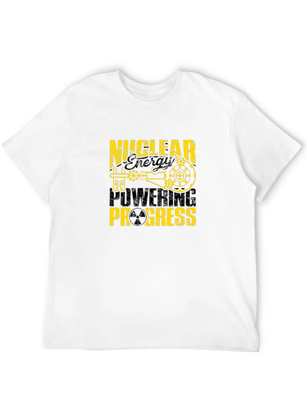 Nuclear Energy Powering Progress Black T-Shirt