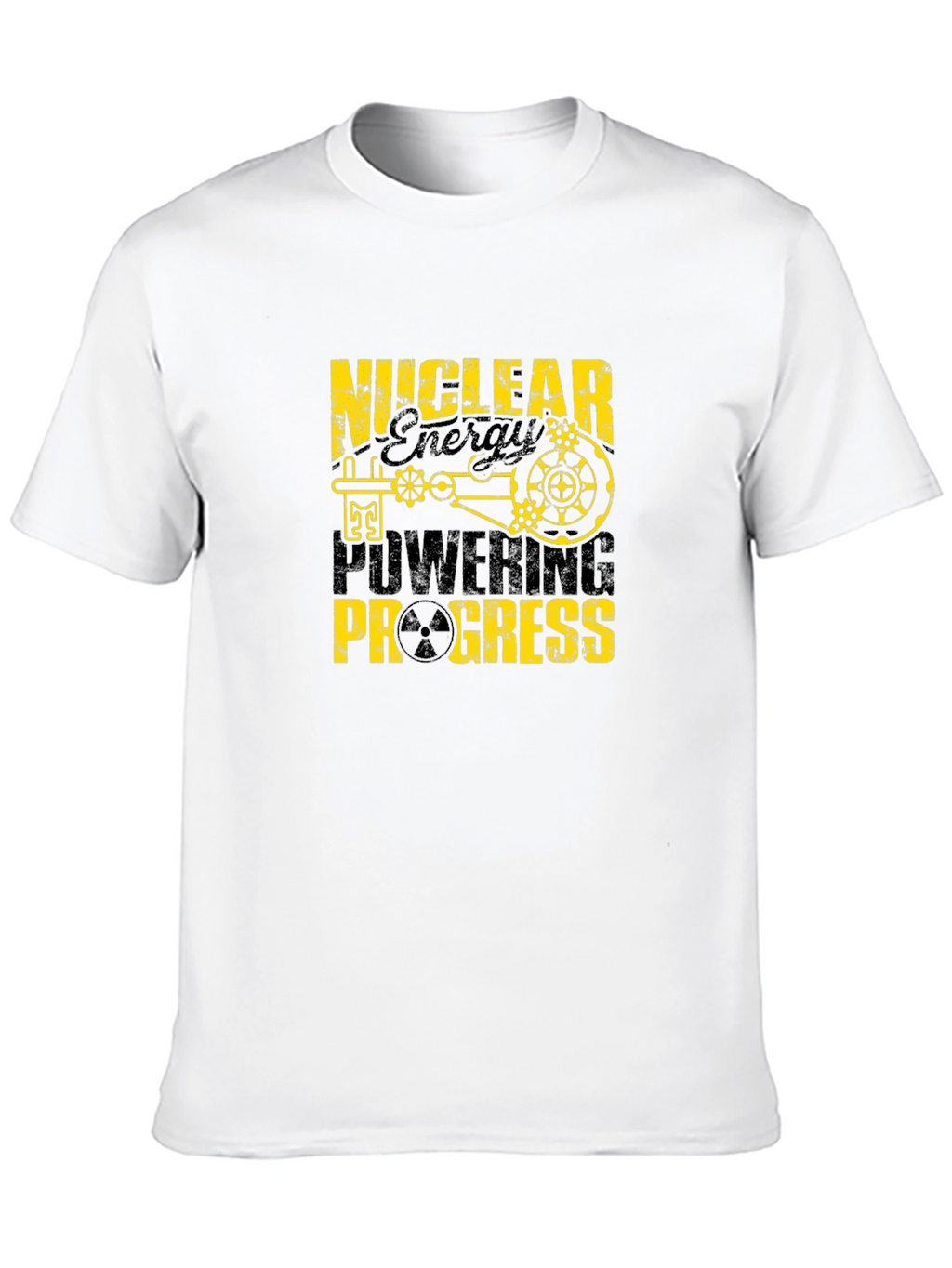 Nuclear Energy Powering Progress Black T-Shirt