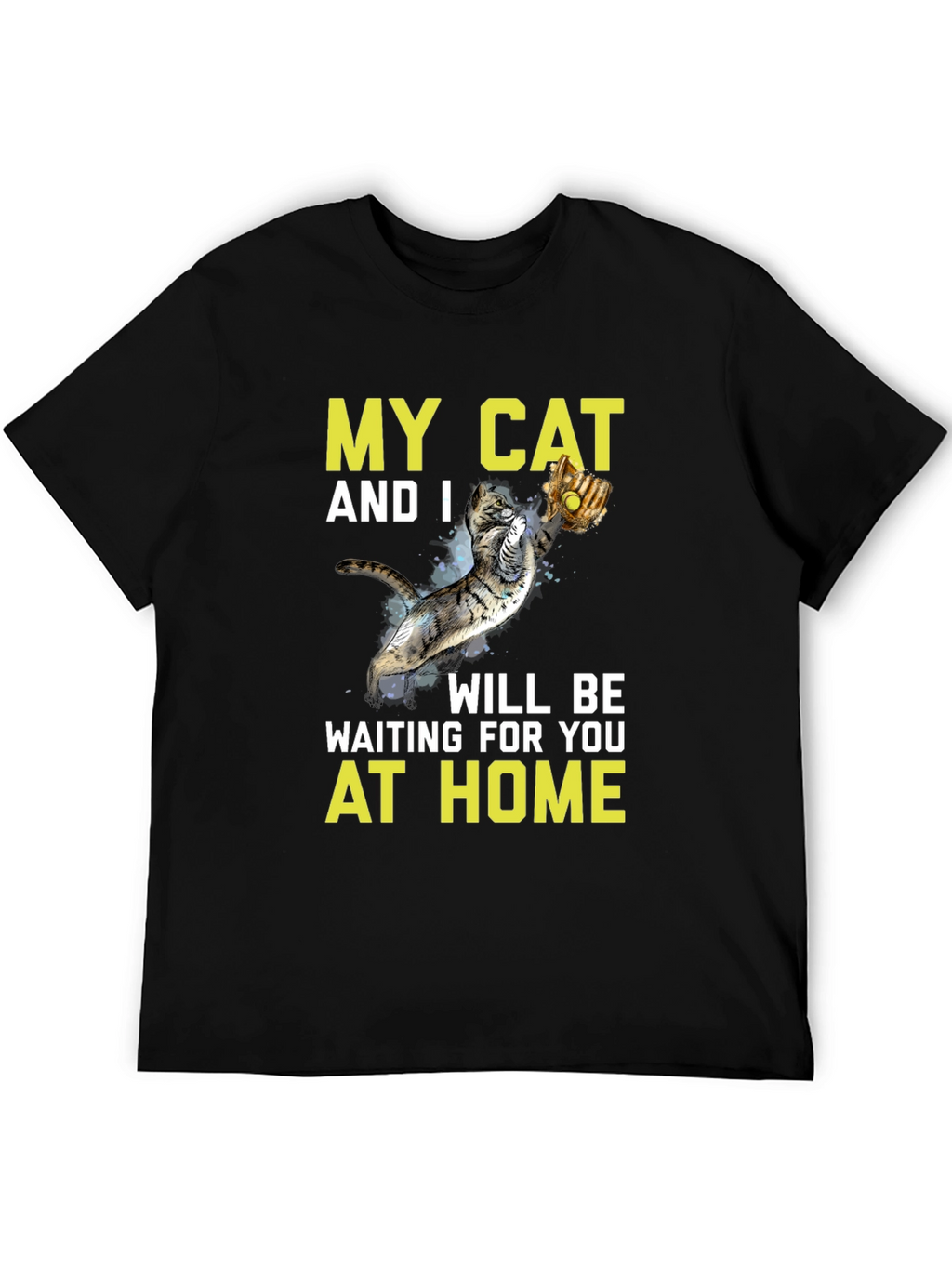 My Cat And I At Home Graphic T-Shirt