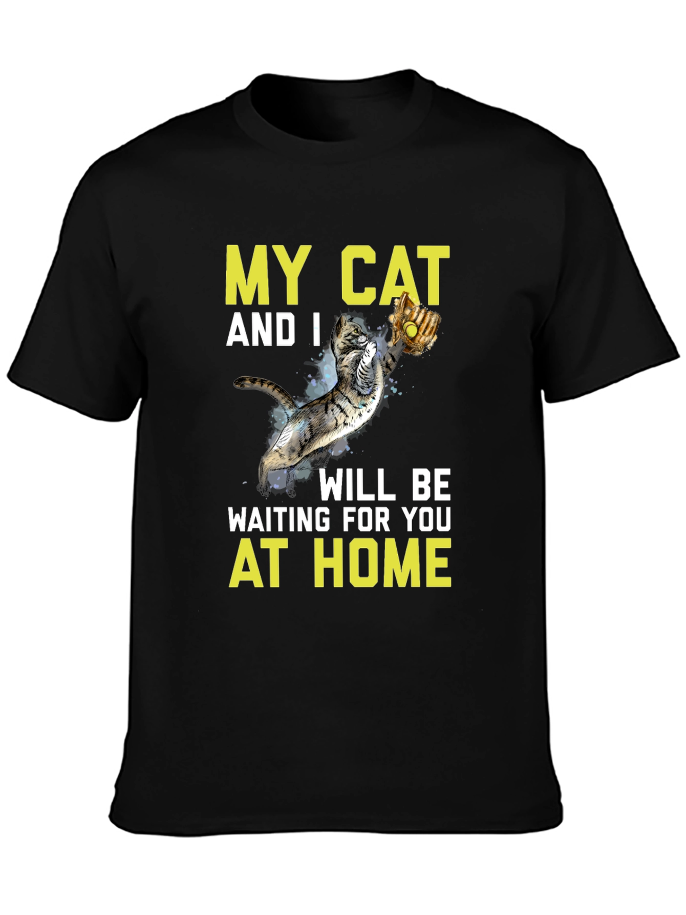 My Cat And I At Home Graphic T-Shirt