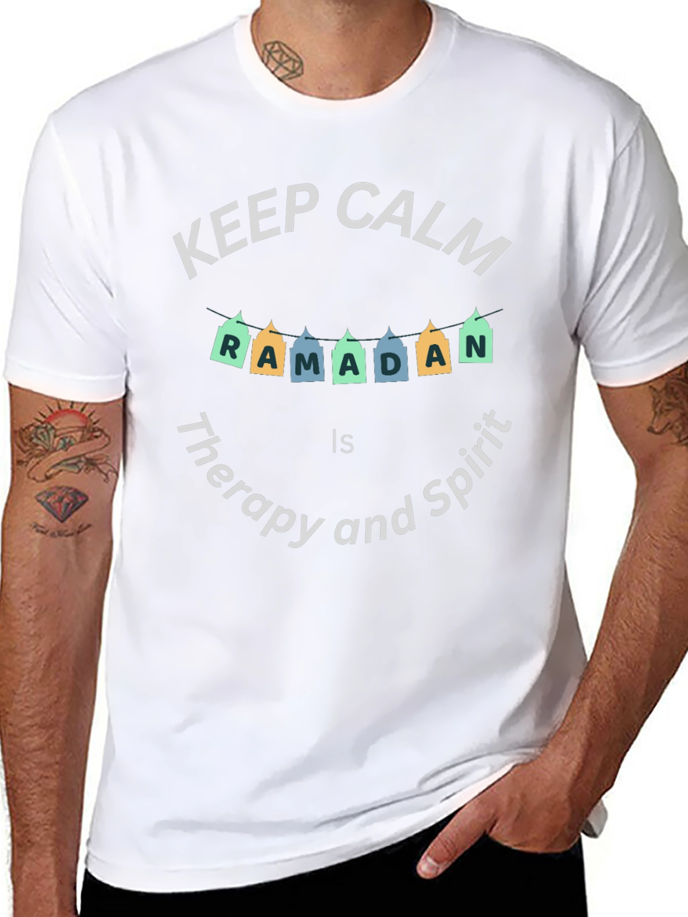 Keep Calm Ramadan T-Shirt - Therapy and Spirit