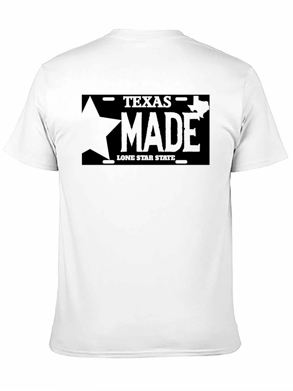Texas Made Lone Star State T-Shirt - Black