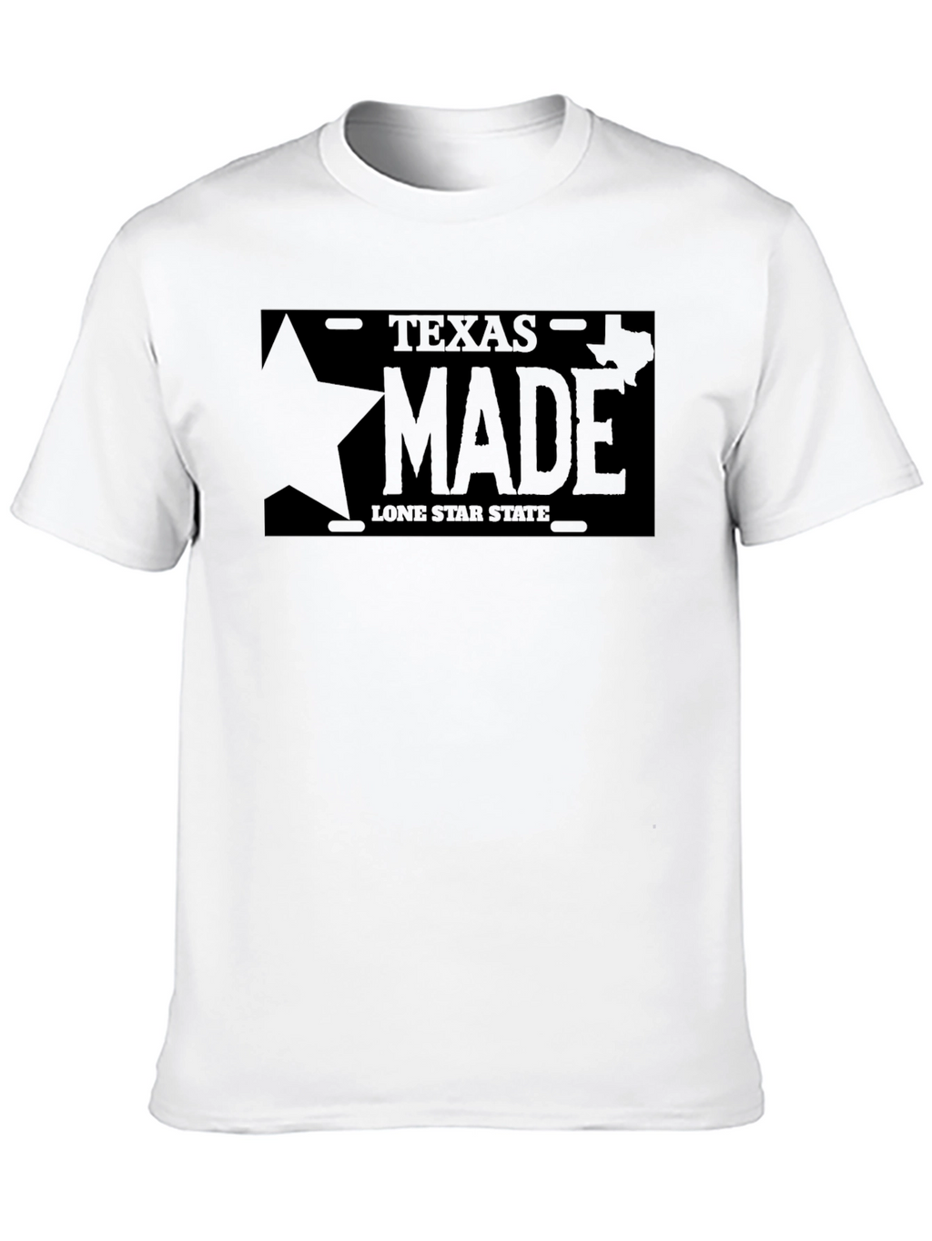 Texas Made Lone Star State T-Shirt - Black