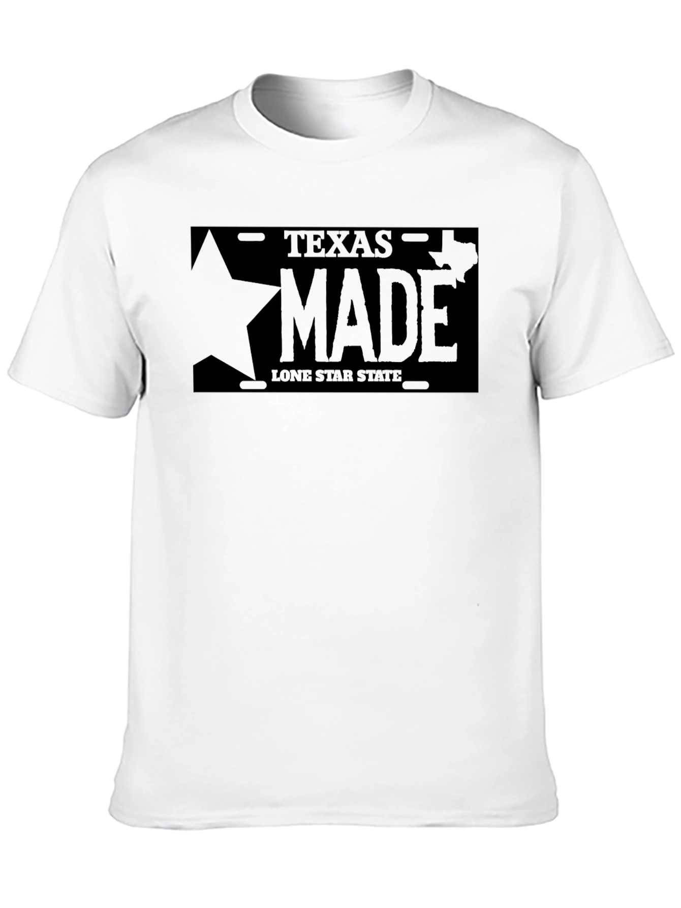 Texas Made Lone Star State T-Shirt - Black