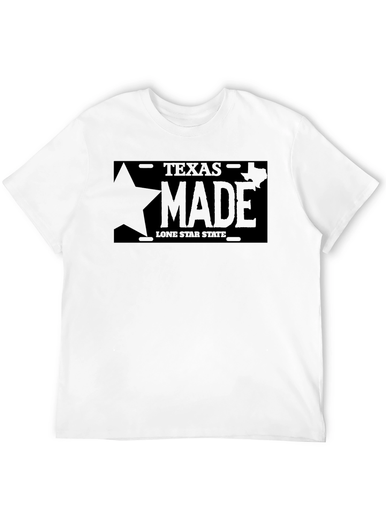 Texas Made Lone Star State T-Shirt - Black