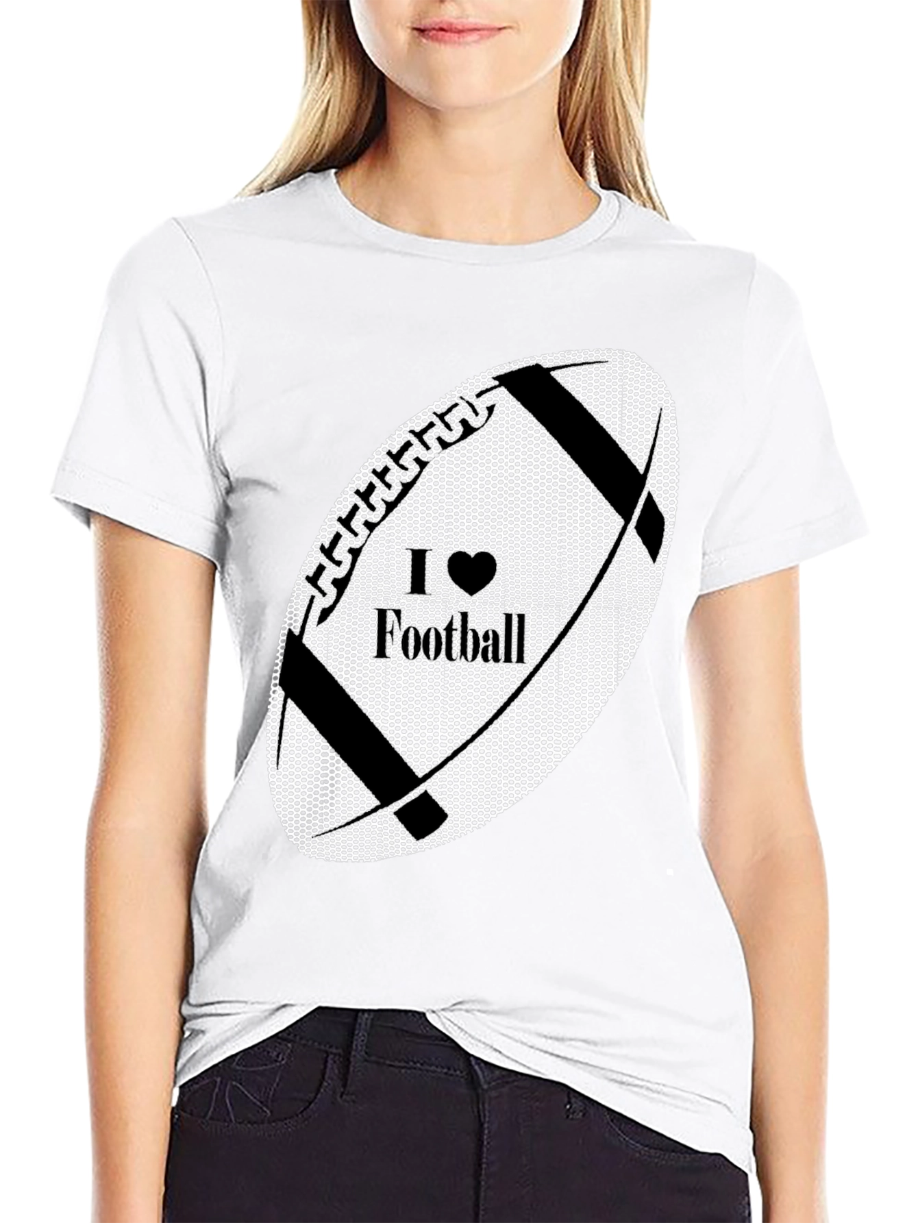 I Love Football Graphic Tee