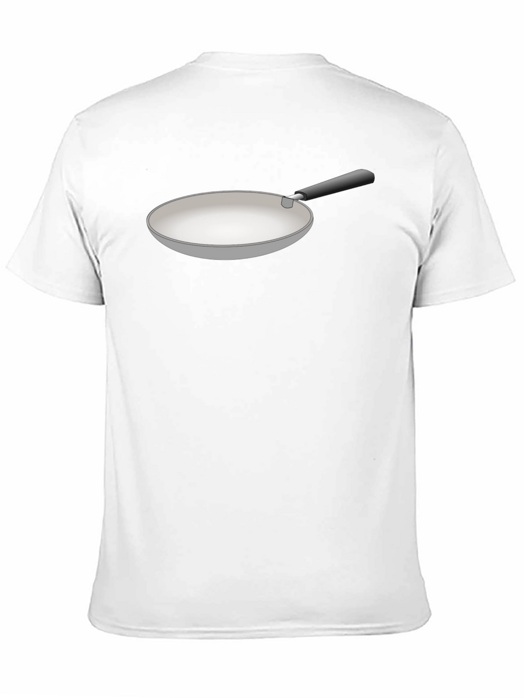Funny Fry Pan Graphic Black T-Shirt