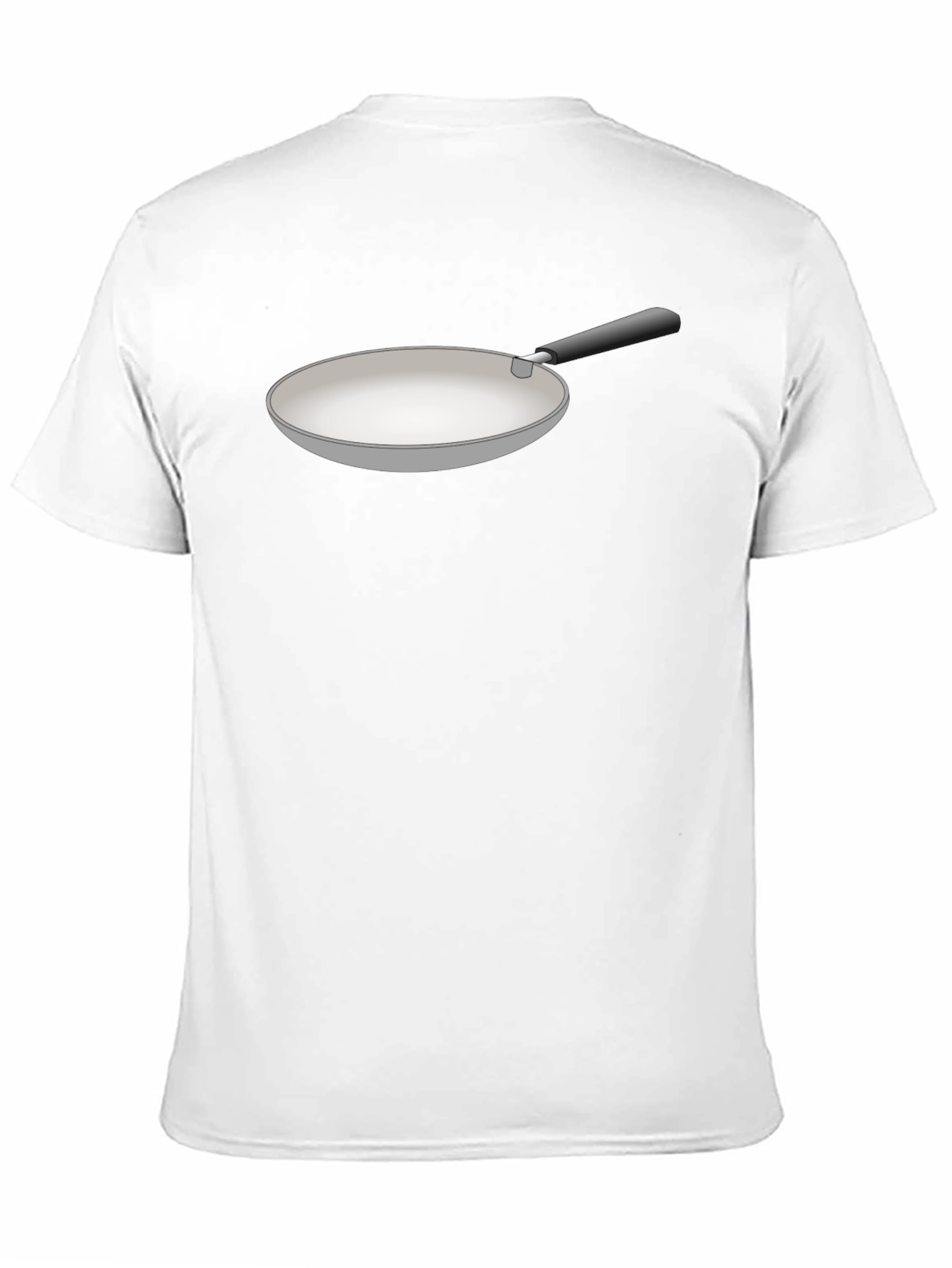 Funny Fry Pan Graphic Black T-Shirt