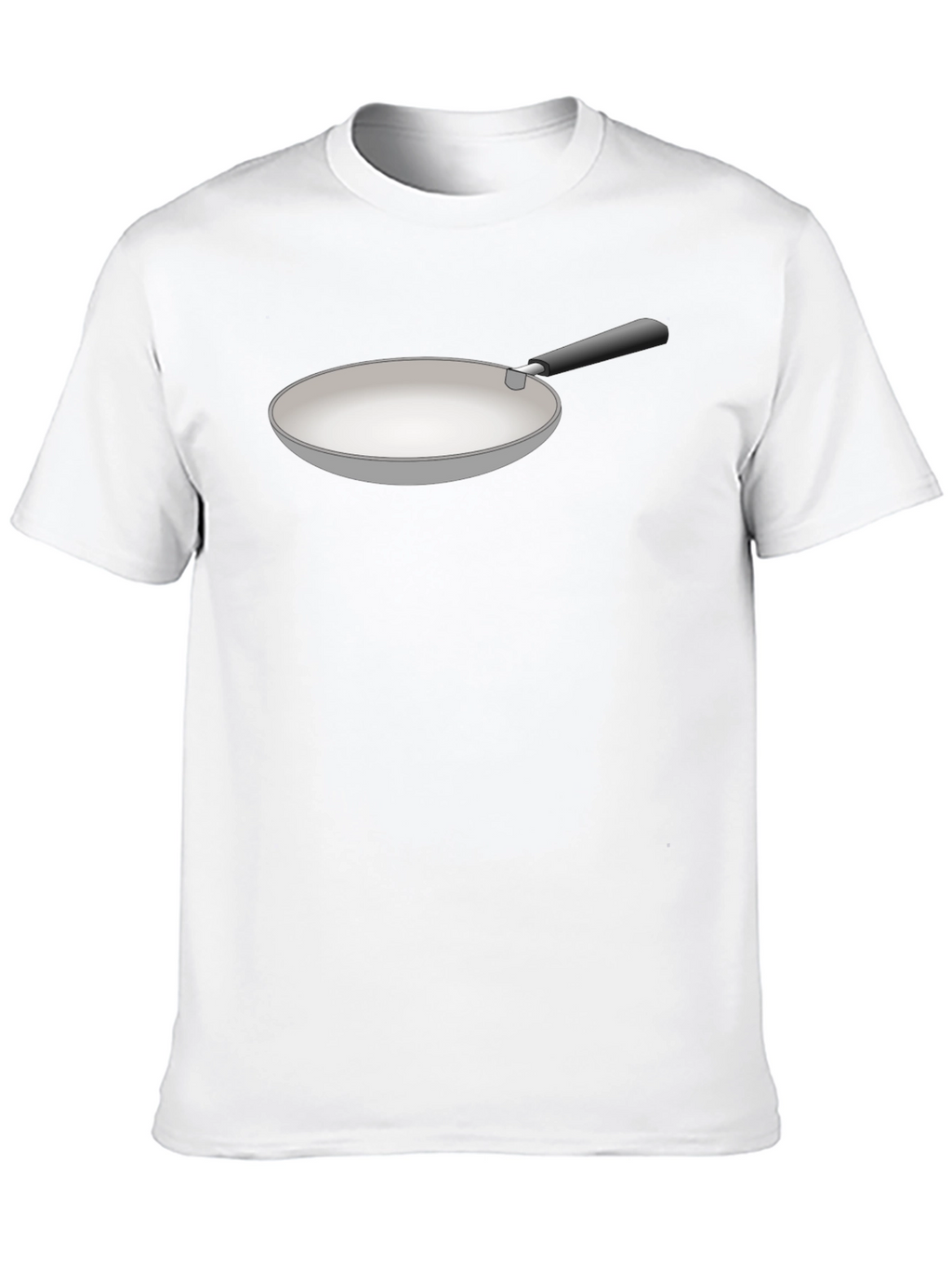 Funny Fry Pan Graphic Black T-Shirt