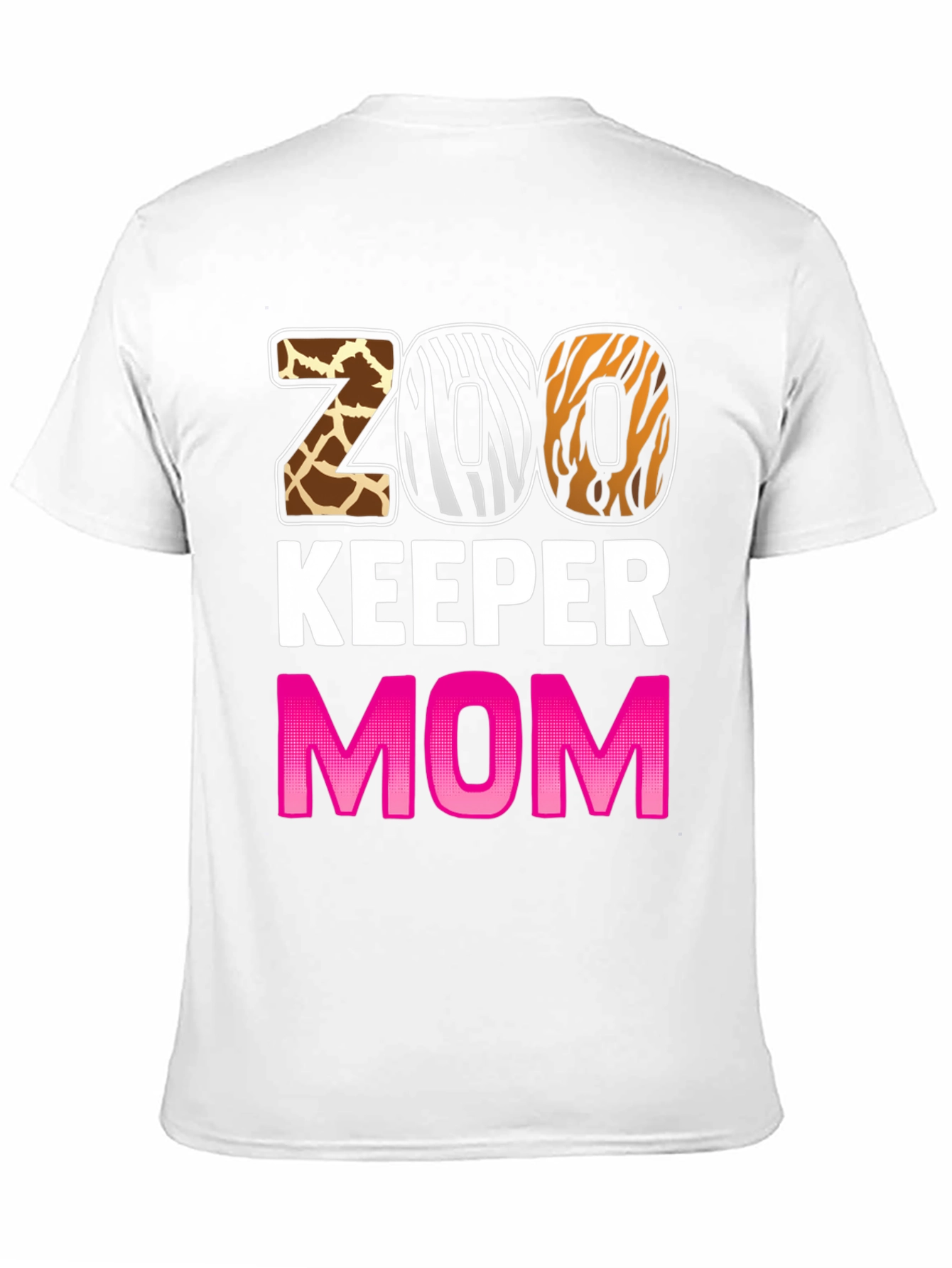 Zoo Keeper Mom T-Shirt - Animal Print Design