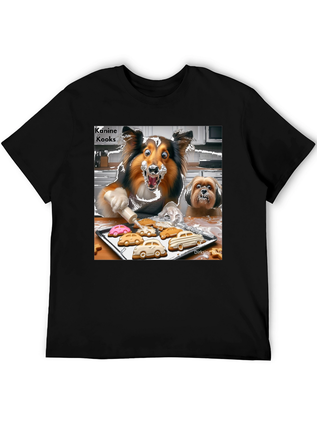 Kanine Kooks T-Shirt - Fun Dog Baking Design
