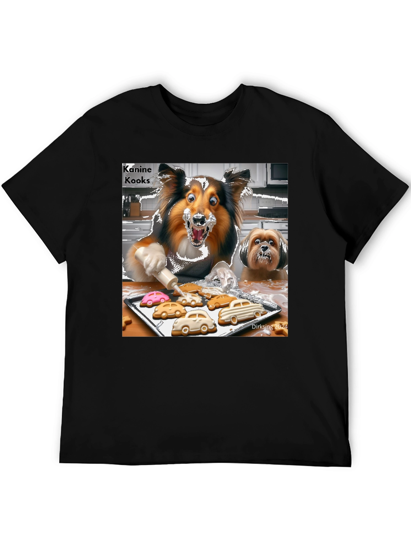 Kanine Kooks T-Shirt - Fun Dog Baking Design