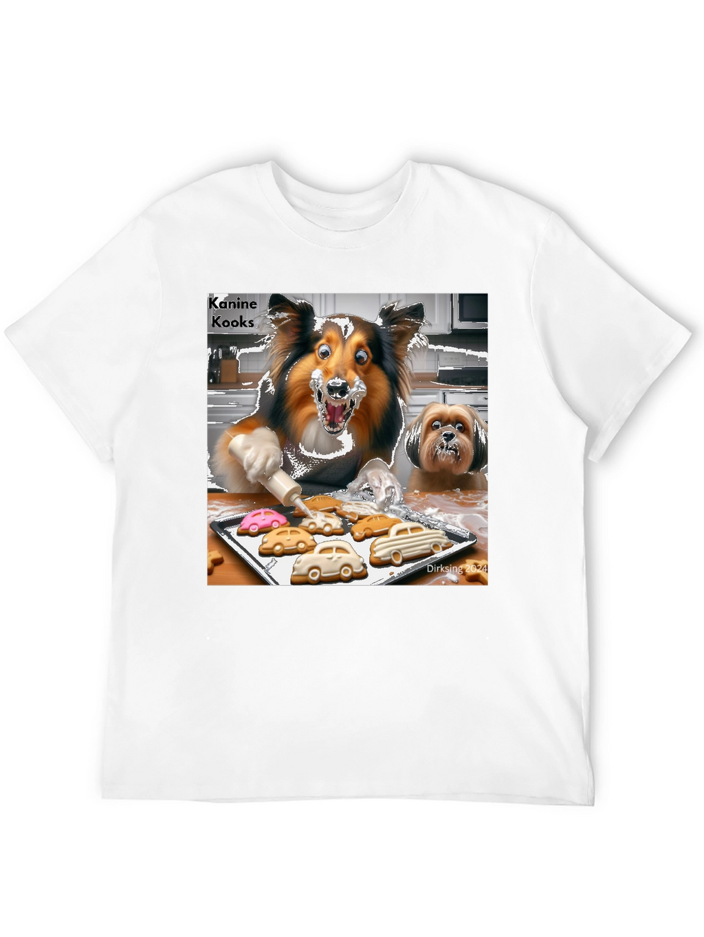 Kanine Kooks T-Shirt - Fun Dog Baking Design