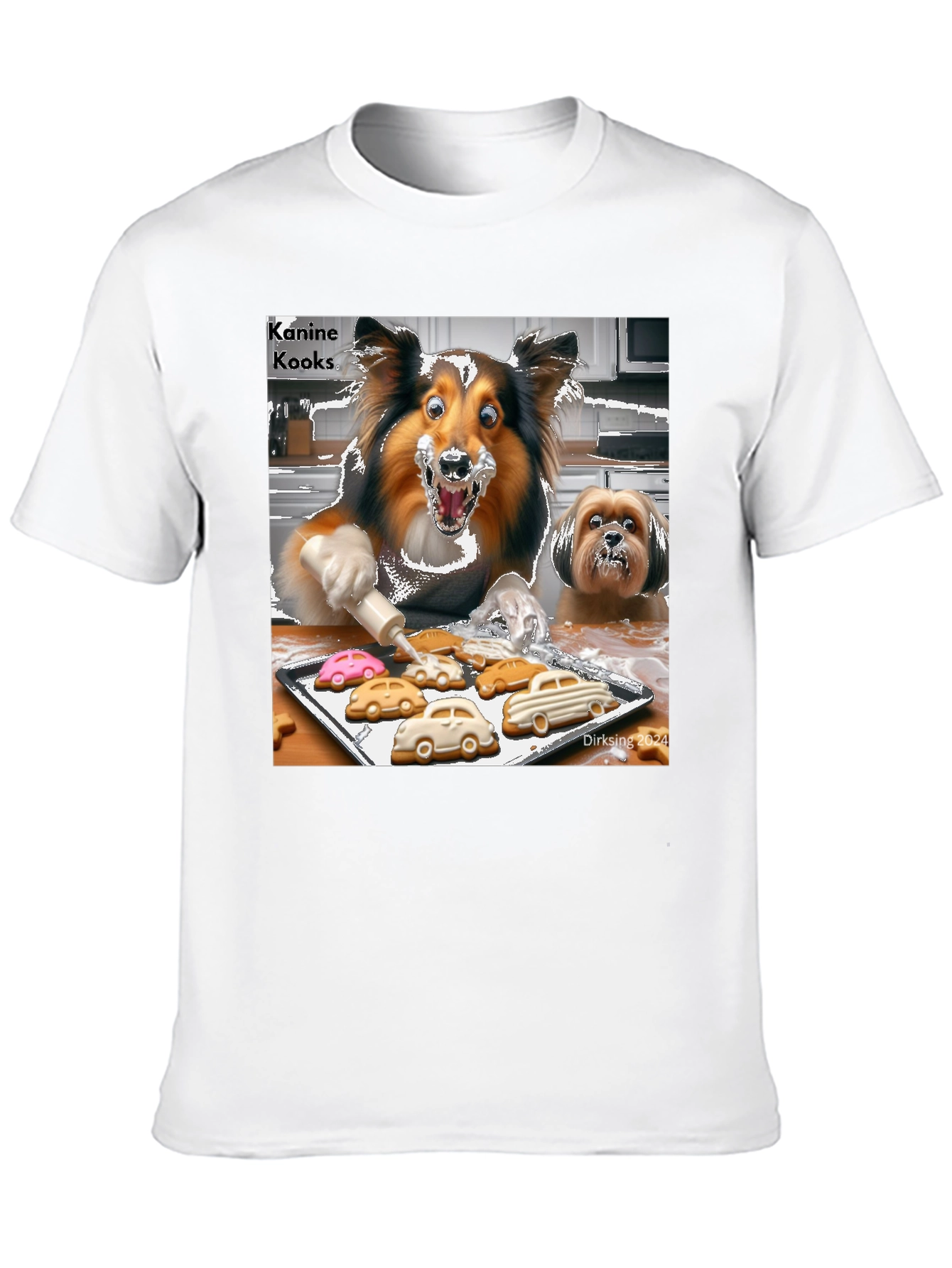 Kanine Kooks T-Shirt - Fun Dog Baking Design