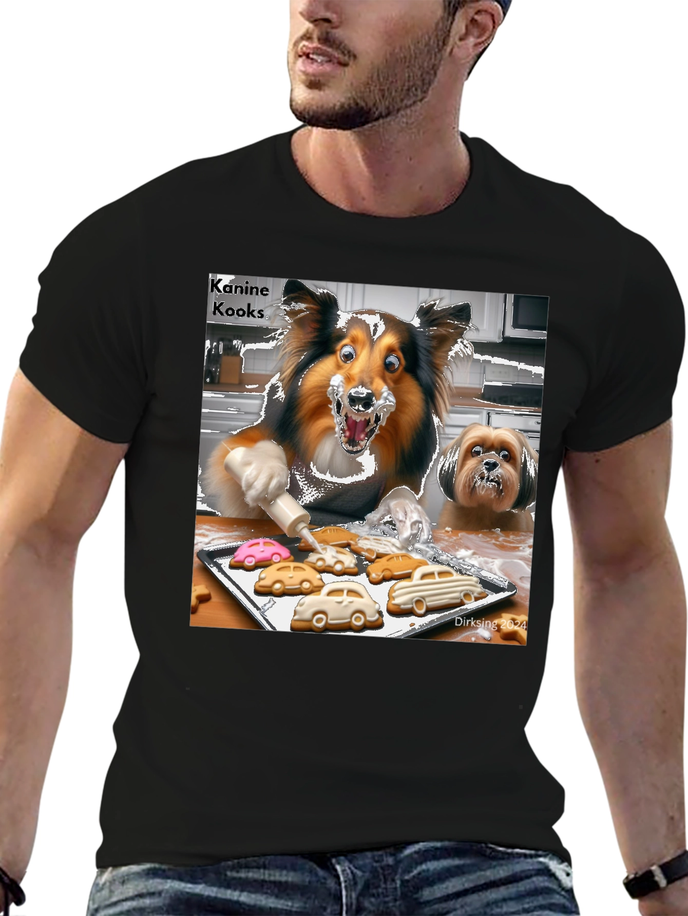 Kanine Kooks T-Shirt - Fun Dog Baking Design