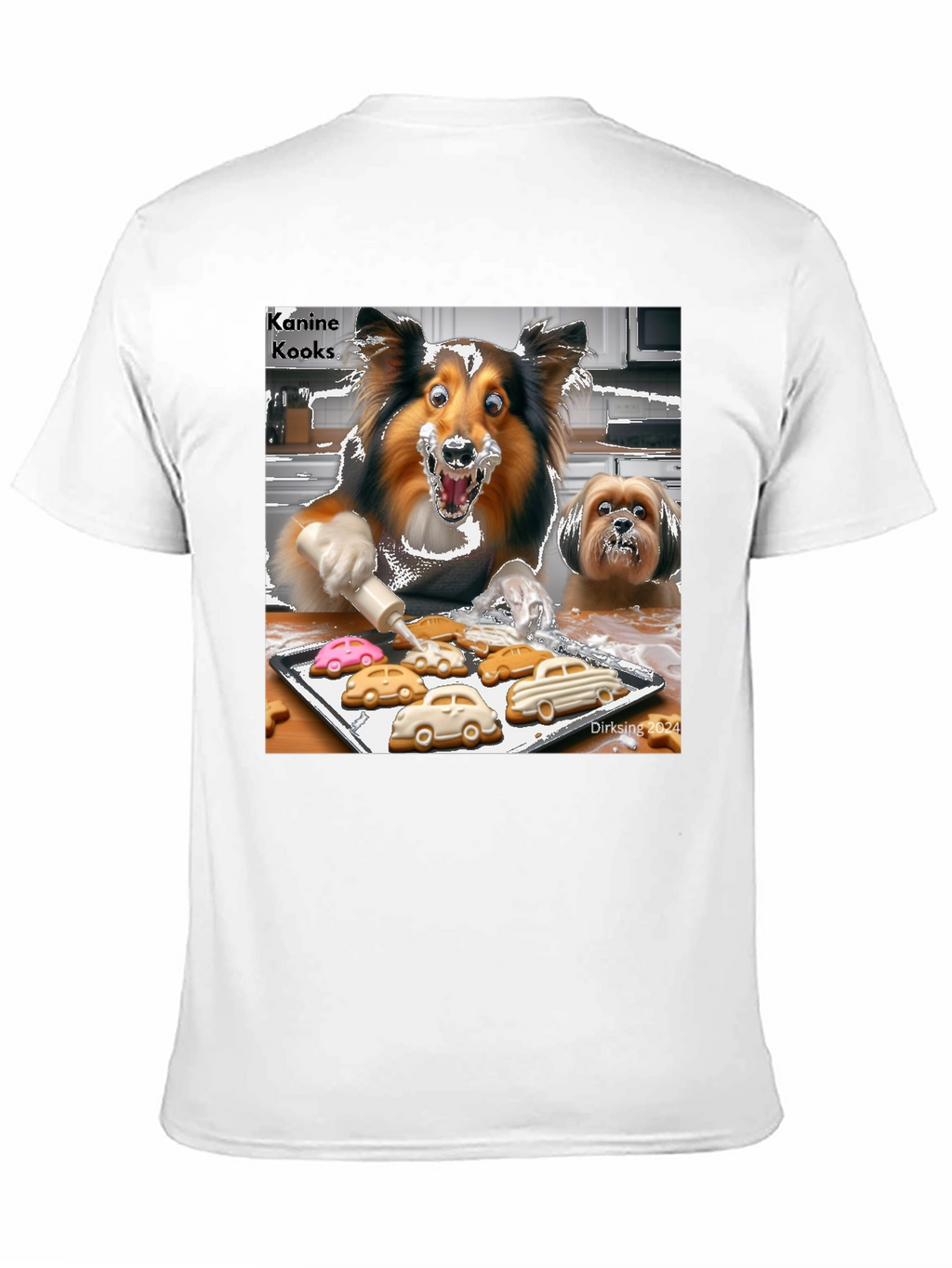 Kanine Kooks T-Shirt - Fun Dog Baking Design