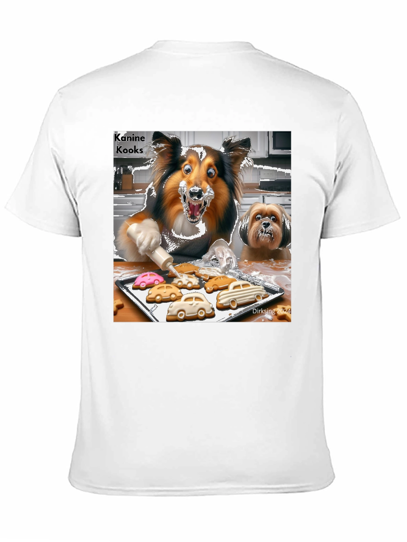 Kanine Kooks T-Shirt - Fun Dog Baking Design