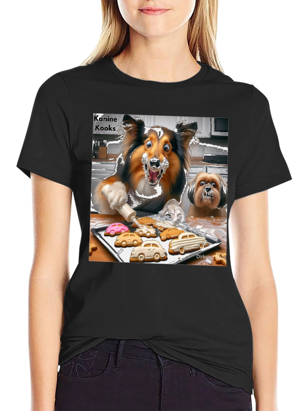 Kanine Kooks T-Shirt - Fun Dog Baking Design