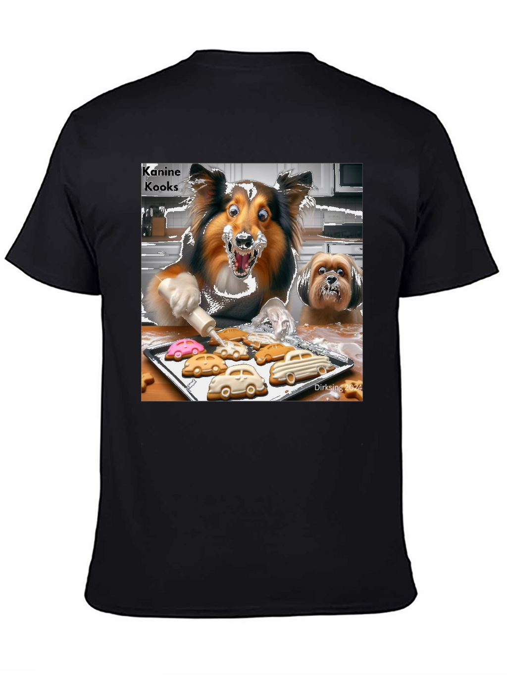 Kanine Kooks T-Shirt - Fun Dog Baking Design