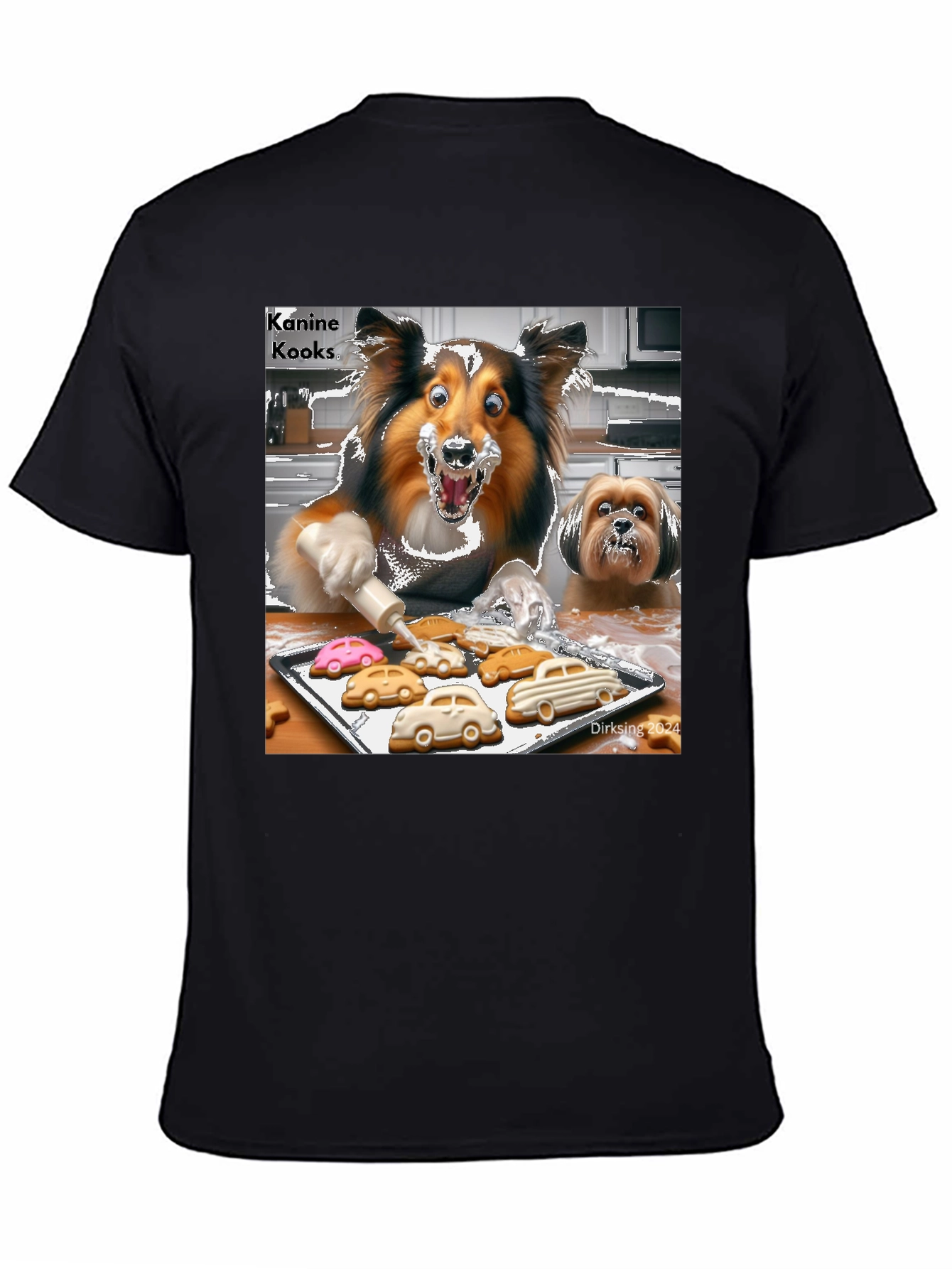 Kanine Kooks T-Shirt - Fun Dog Baking Design