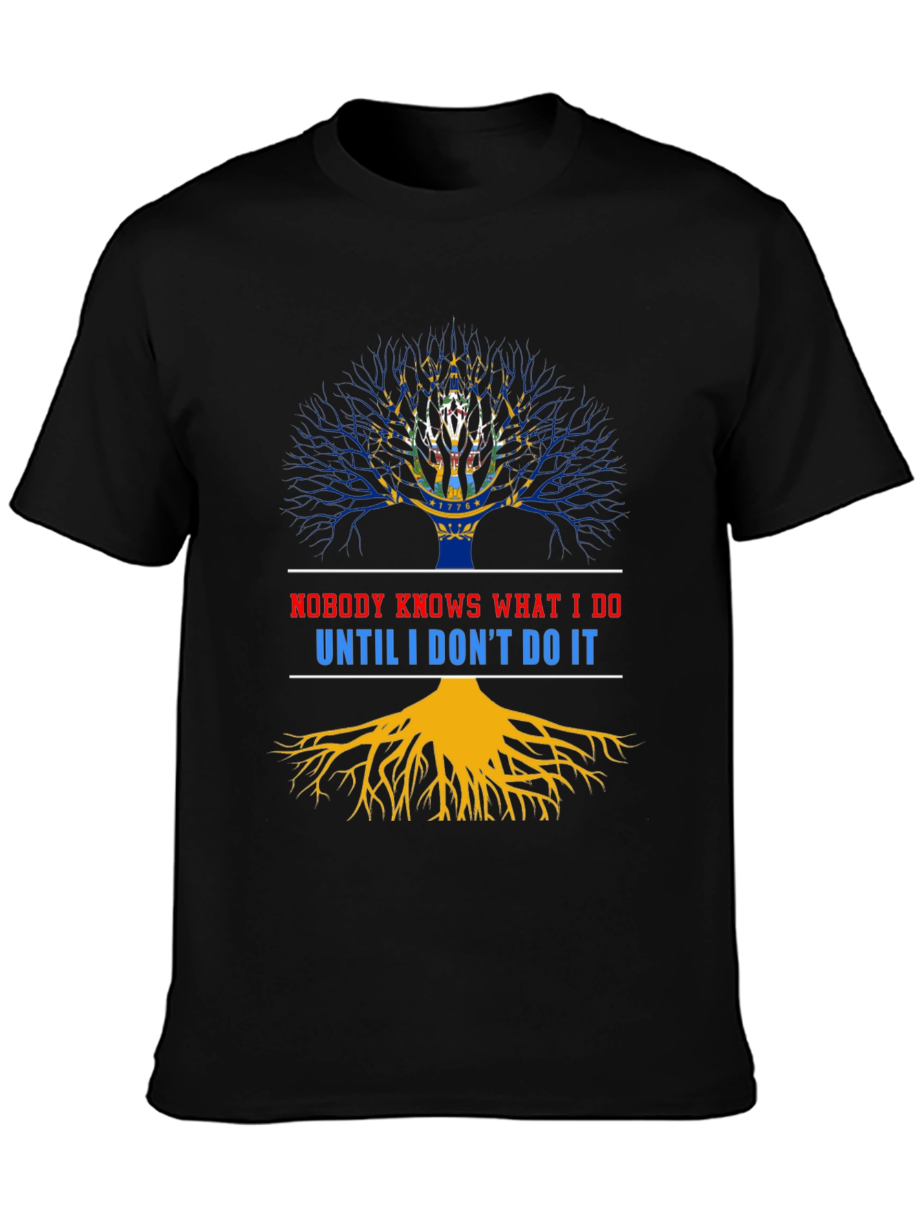 Nobody Knows What I Do Tree Graphic Tee