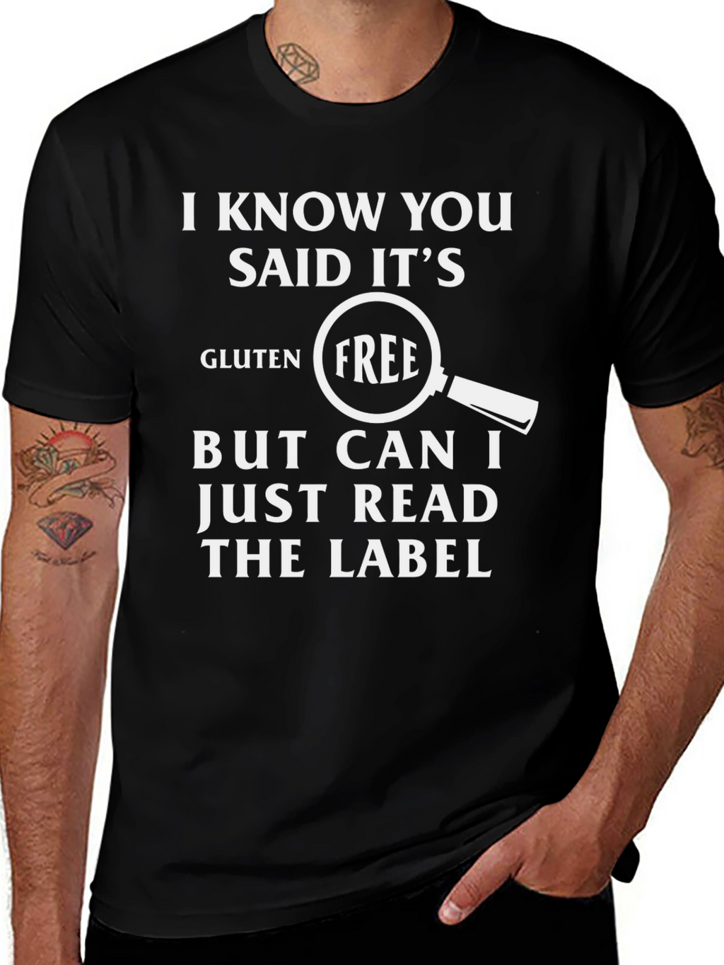 Gluten Free Funny T-Shirt - Read The Label
